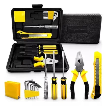 Professional Titanium Platinum Carbon Steel 11-Piece Tool Set with Belt Case